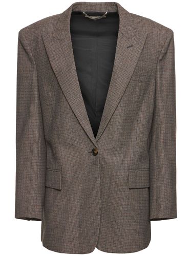 Oversized Single Breasted Wool Blazer - STELLA MCCARTNEY - Modalova