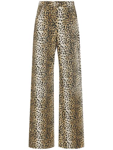 Leopard Print High Rise Boyfriend Jeans - BLUMARINE - Modalova