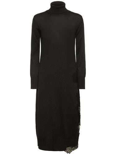 Vestido Midi De Punto De Lana - ERMANNO SCERVINO - Modalova