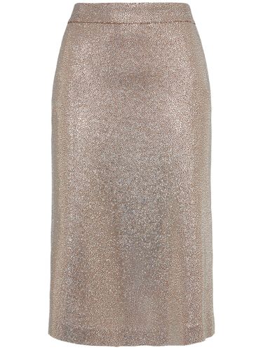 Sequined Viscose Mini Skirt - GIUSEPPE DI MORABITO - Modalova