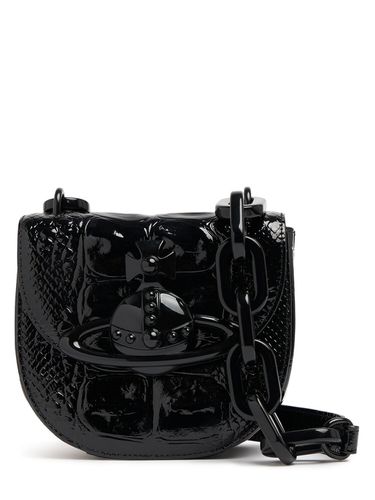 Jodie Saddle Embossed Leather Bag - VIVIENNE WESTWOOD - Modalova