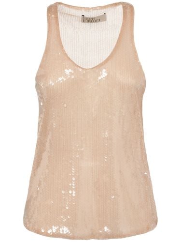 Sequined Tank Top - GIUSEPPE DI MORABITO - Modalova