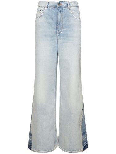 High Rise Cotton Denim Flared Jeans - CHLOÉ - Modalova