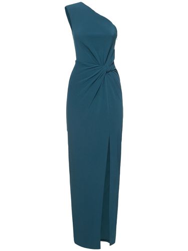 Asymmetric Satin Crepe Maxi Dress - ROLAND MOURET - Modalova