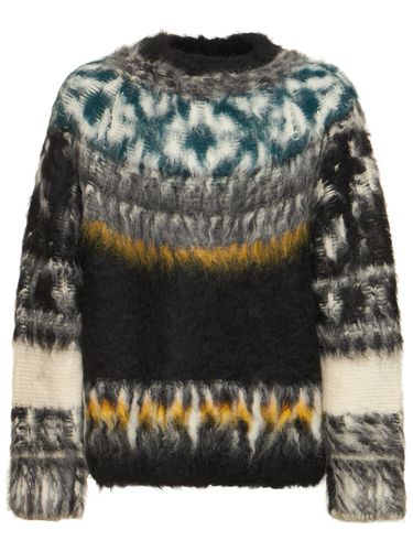 Pattern Alpaca Blend Knit Sweater - SACAI - Modalova