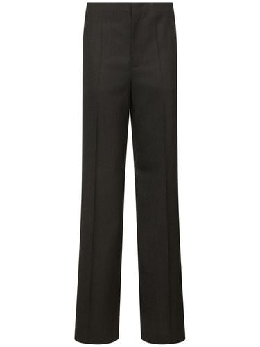 Tailored High Rise Straight Pants - MOSCHINO - Modalova