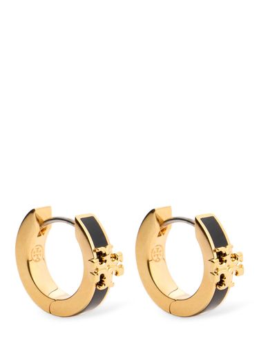 Kira Enamel Huggie Earrings - TORY BURCH - Modalova