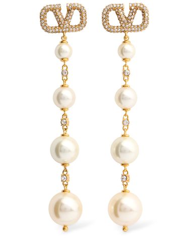 Vlogo Signature Drop Earrings - VALENTINO GARAVANI - Modalova