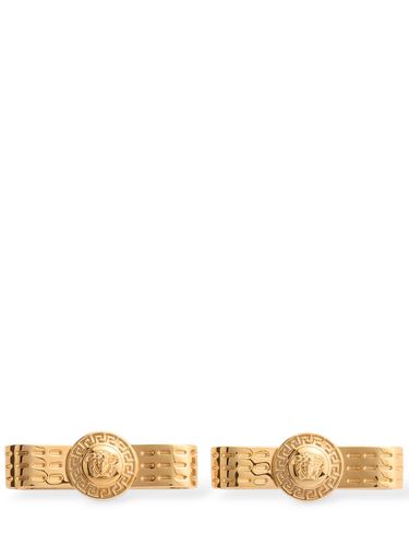 Ribbon Stud Earrings - VERSACE - Modalova