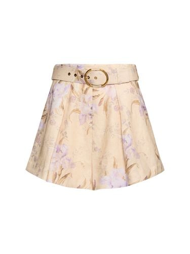 Eden Pleated Linen Shorts - ZIMMERMANN - Modalova