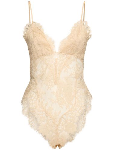 Illustration Cotton Blend Lace Bodysuit - ZIMMERMANN - Modalova