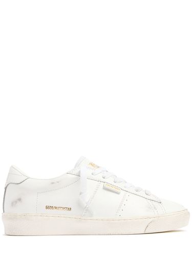 Mm Matchstar Shiny Leather Sneakers - GOLDEN GOOSE - Modalova