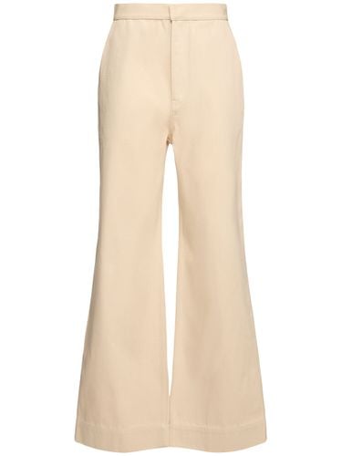 Cotton Denim High Waist Wide Jeans - JIL SANDER - Modalova