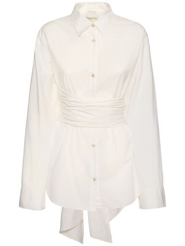 Knotted Poplin Long Shirt - FORTE_FORTE - Modalova