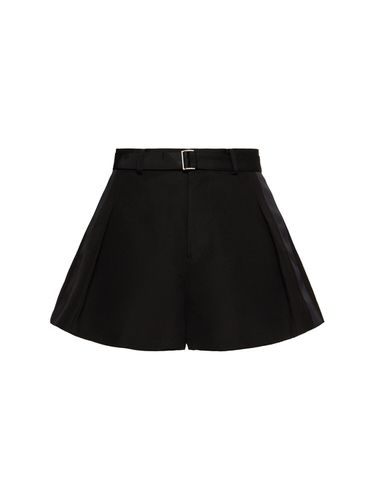 Double-faced Silk & Cotton Shorts - SACAI - Modalova