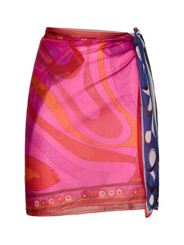 Printed Cotton Muslin Pareo Skirt - PUCCI - Modalova