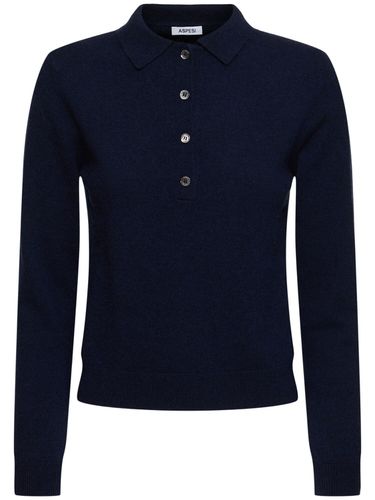 Cashmere Knit Polo Sweater - ASPESI - Modalova