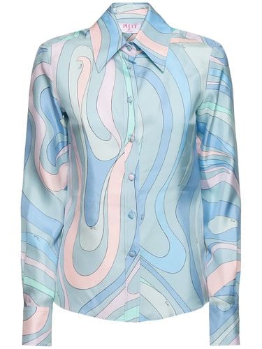 Printed Silk Twill Shirt - PUCCI - Modalova