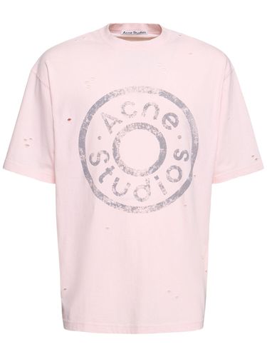 Exford Button Logo T-shirt - ACNE STUDIOS - Modalova