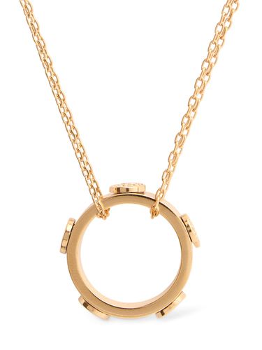 Miller Stud Circle Pendant Necklace - TORY BURCH - Modalova