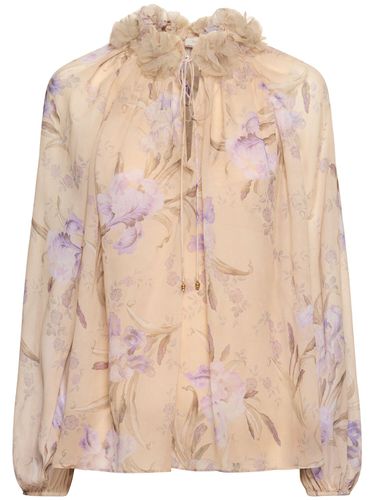 Eden Billowed Printed Viscose Shirt - ZIMMERMANN - Modalova