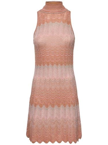 Chevron Lurex Sleeveless Mini Dress - MISSONI - Modalova