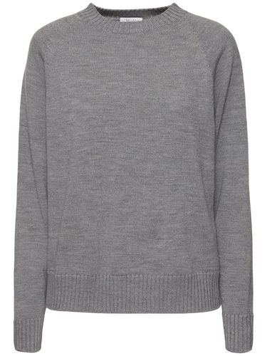 Salvia Wool Knit Crewneck Sweater - MAX MARA - Modalova