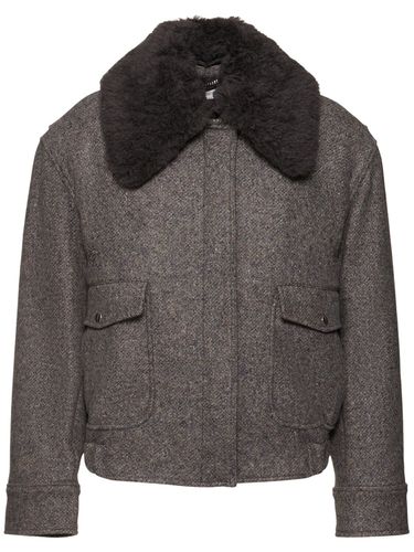 Teddy Wool Blend Zipped Jacket - STELLA MCCARTNEY - Modalova