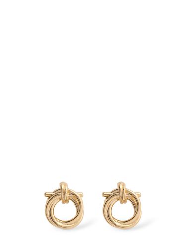 Gancio Mini Evo Stud Earrings - FERRAGAMO - Modalova