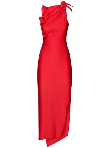 Asymmetric Flower Stretch Jersey Gown - COPERNI - Modalova