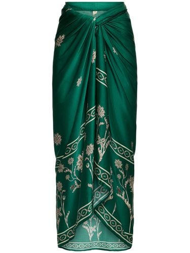 Lavanda Printed Midi Skirt - AGUA BY AGUA BENDITA - Modalova