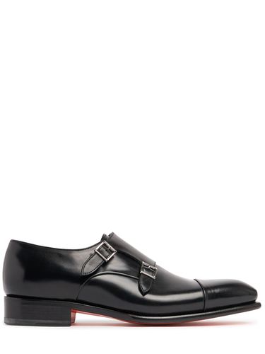 Buckled Leather Shoes - SANTONI - Modalova