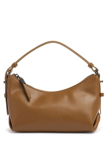 Medium Grain Leather Shoulder Bag - BRUNELLO CUCINELLI - Modalova