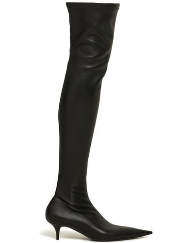 Mm Avenue Leather Boots - BALENCIAGA - Modalova