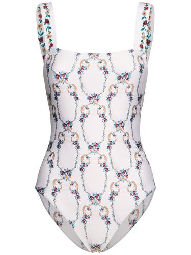 Cafe Floral Lycra One Piece Swimsuit - AGUA BY AGUA BENDITA - Modalova