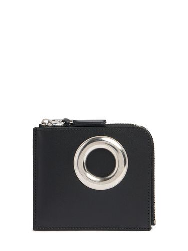 Eyelet Leather Zip Wallet - COMME DES GARÇONS WALLET - Modalova