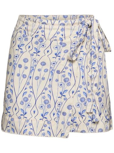 Luna Printed Mini Wrap Skirt - AGUA BY AGUA BENDITA - Modalova