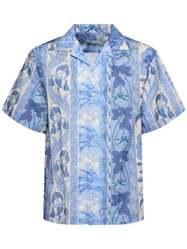 Printed Cotton Short Sleeve Shirt - ETRO - Modalova