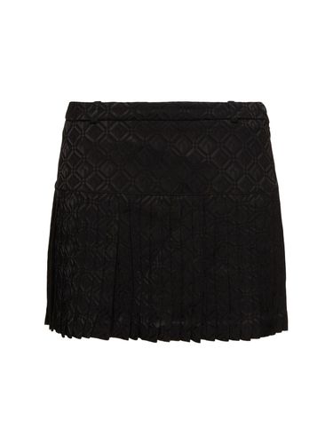 Moon Diamond Jacquard Pleated Mini Skirt - MARINE SERRE - Modalova