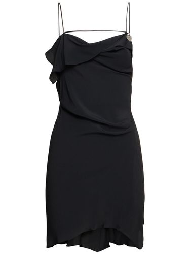 Draped Satin Mini Dress - ACNE STUDIOS - Modalova