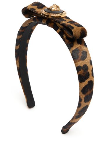 Medusa Pony Ribbon Headband - VERSACE - Modalova