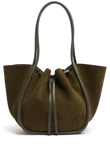 Large Ruched Soft Suede Tote Bag - PROENZA SCHOULER - Modalova