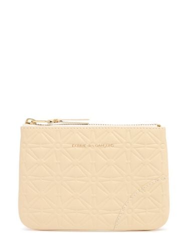 Classic Embossed Leather Zip Wallet - COMME DES GARÇONS WALLET - Modalova