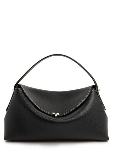 T-lock Pebble Leather Top Handle Bag - TOTEME - Modalova