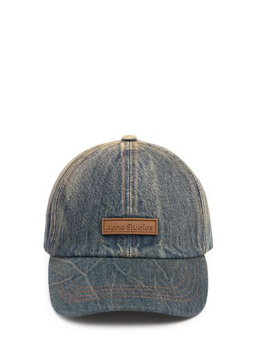 Carliy Matrix Denim Cap - ACNE STUDIOS - Modalova