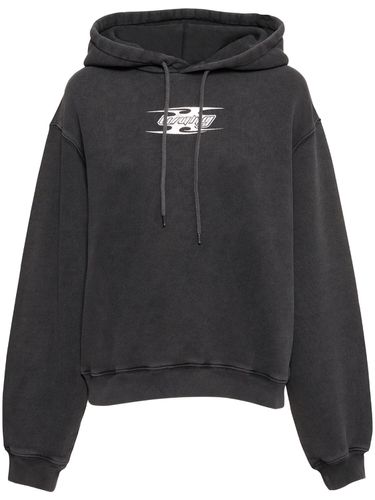 Cotton Hoodie W/ Logo - ALEXANDER WANG - Modalova