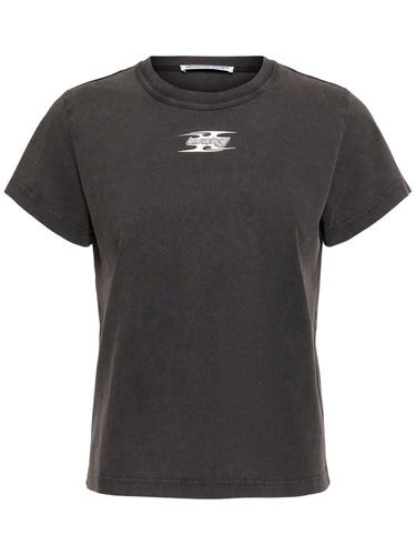 Shrunken T-shirt W/ Blade Logo - ALEXANDER WANG - Modalova