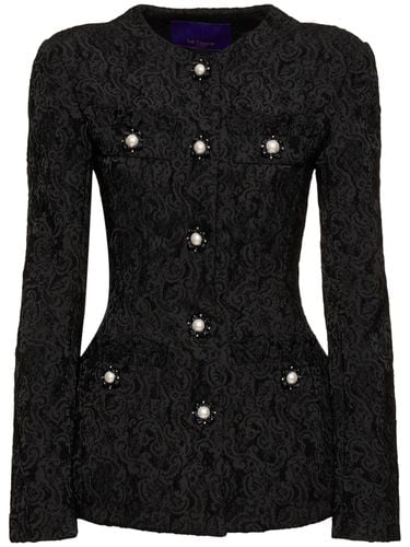 Woven Jacquard Corset Jacket - LE FAME - Modalova