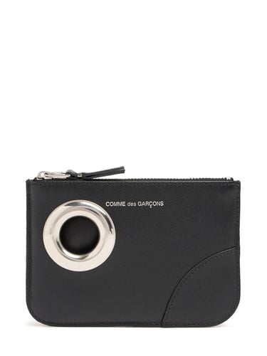 Eyelet Leather Wallet - COMME DES GARÇONS WALLET - Modalova