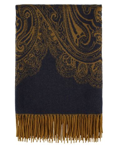 Yotei Fringed Wool Throw - ETRO - Modalova